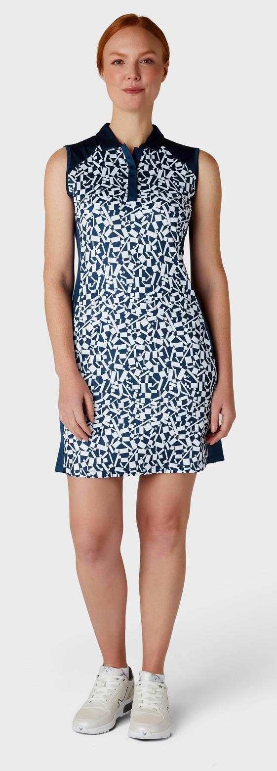 Callaway Two Tone Geo dámske golfové šaty 2024, peacoat