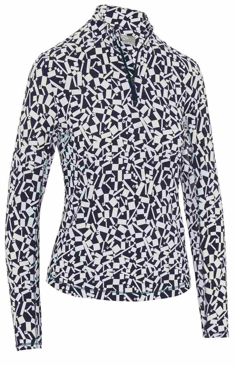 Callaway Two Tone Geo dámska mikina, peacoat
