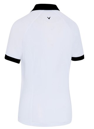 Callaway V-Placket Colorblock dámske polo, brilliant white/caviar