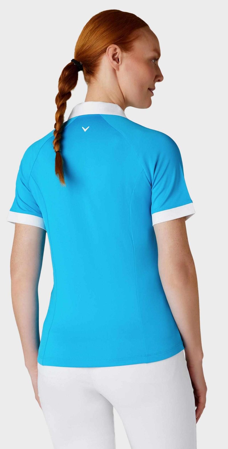 Callaway V-Placket Colorblock dámske polo, vivid blue