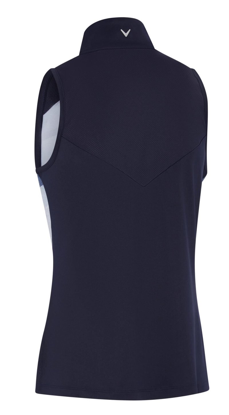 Callaway Gradient Wave Sleeveless dámske polo, peacoat