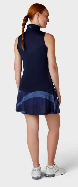 Callaway Gradient Wave Sleeveless dámske polo, peacoat