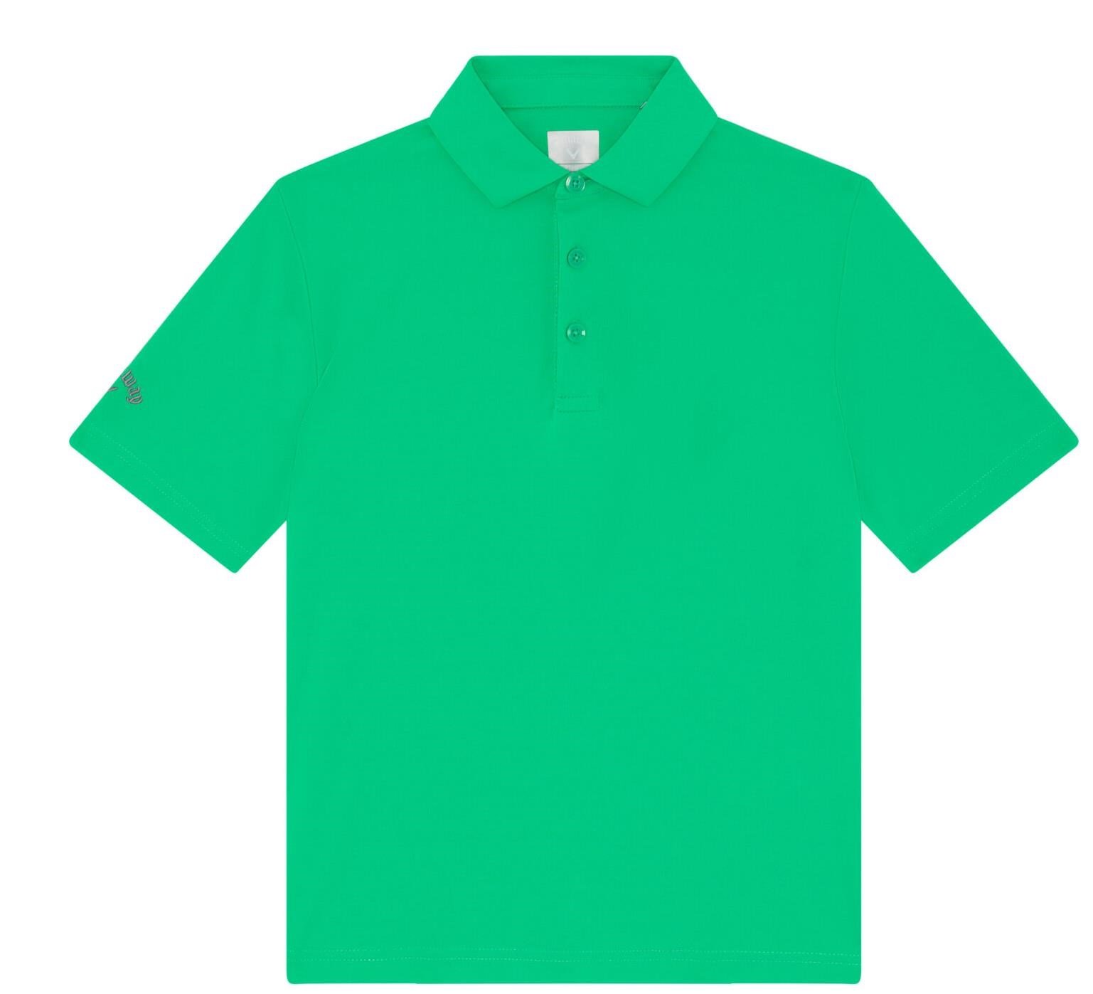 Callaway Solid junior detské polo, holly green