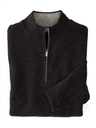 Callaway Premium Cashmere pánský sveter, flannel heather