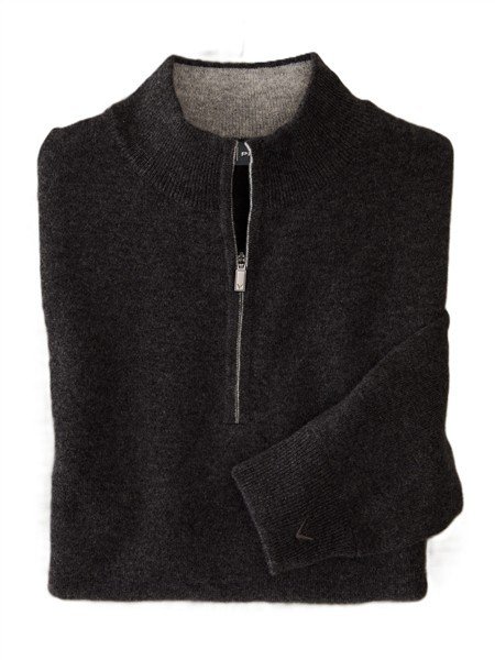 Callaway Premium Cashmere pánský sveter, flannel heather