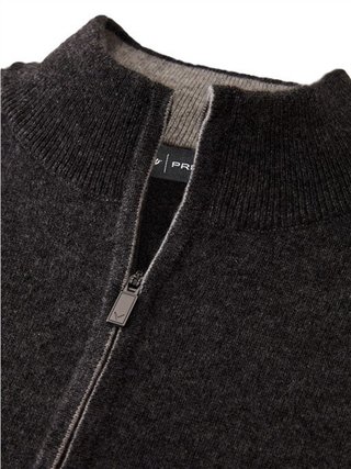 Callaway Premium Cashmere pánský sveter, flannel heather