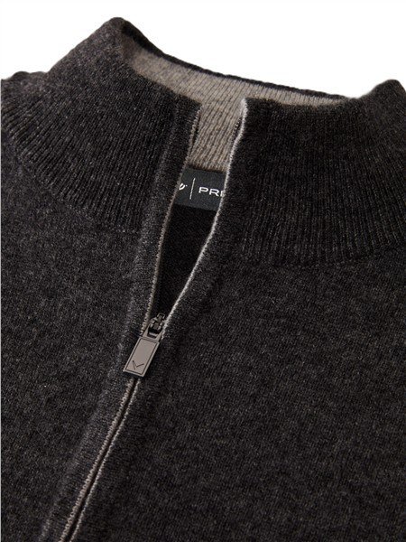 Callaway Premium Cashmere pánský sveter, flannel heather