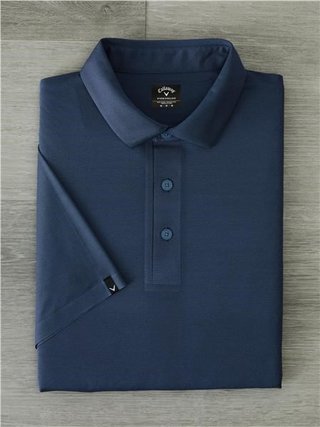 Callaway Premium Jacquard pánske polo, peacoat