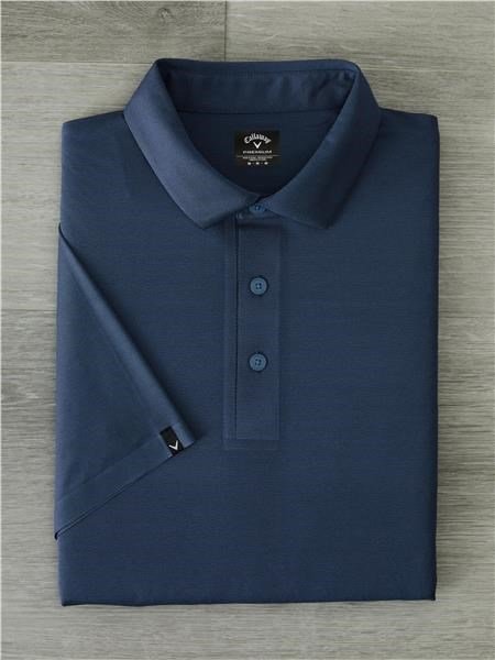 Callaway Premium Jacquard pánske polo, peacoat