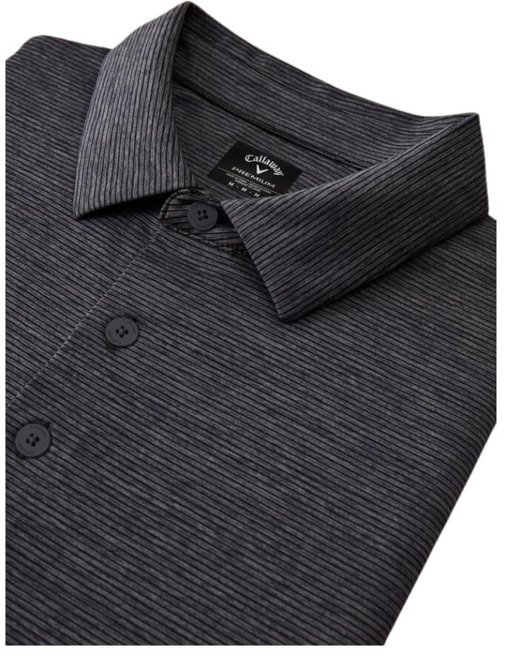 Callaway Premium Fine Line pánske polo, ebony heather