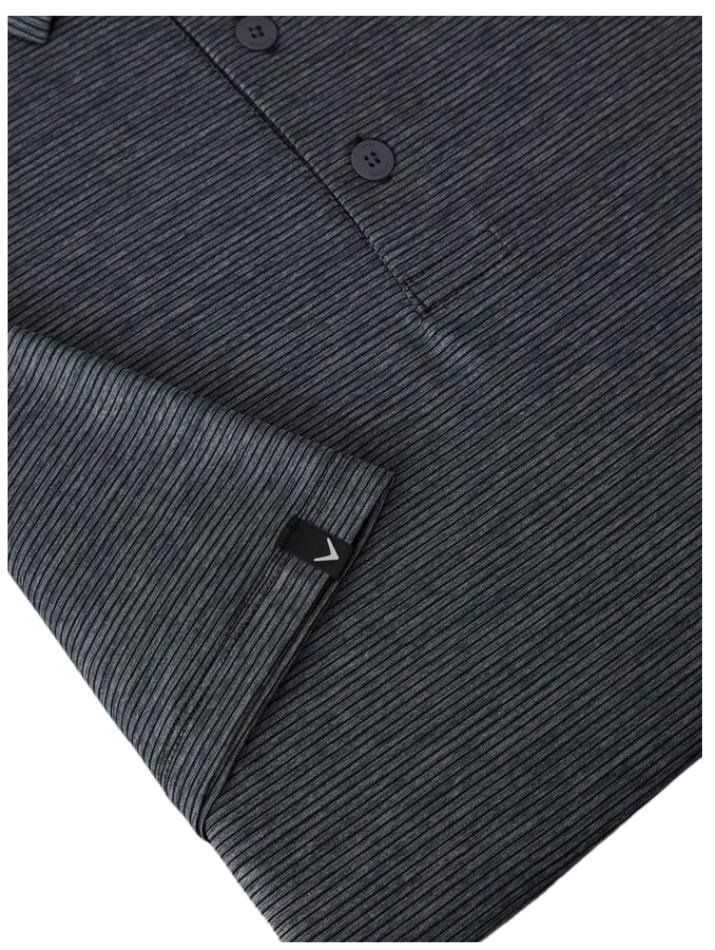 Callaway Premium Fine Line pánske polo, ebony heather