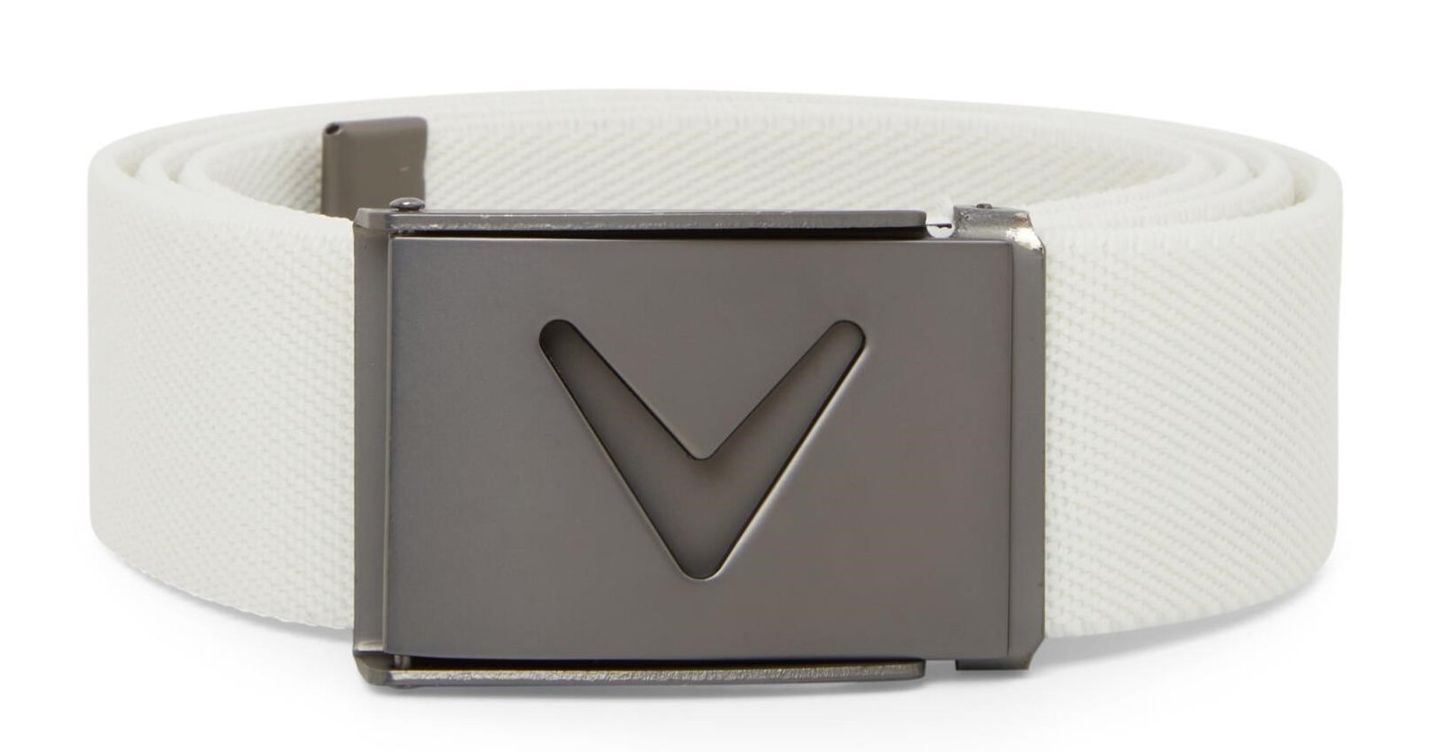 Callaway V-Logo Web pánsky opasok, bright white