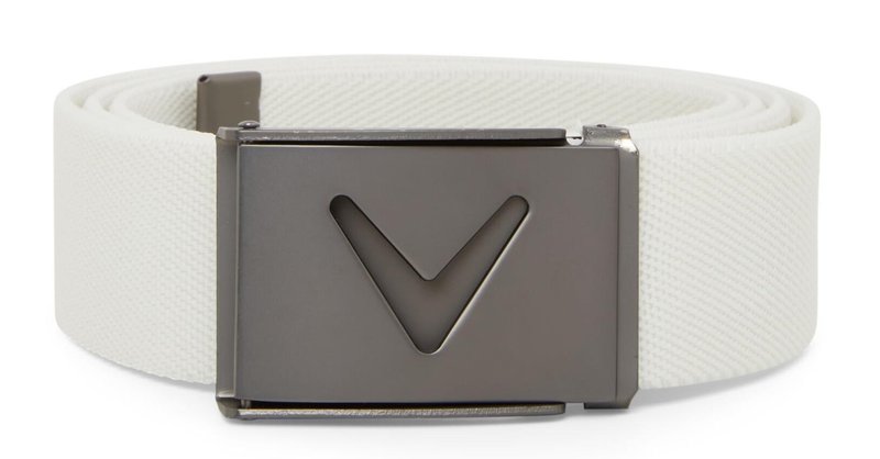 Callaway V-Logo Web pánsky opasok, bright white