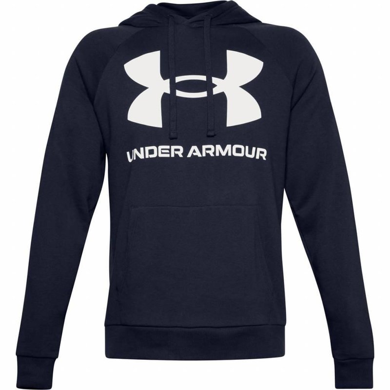 Under Armour Rival Fleece Big Logo pánska mikina, midnight navy
