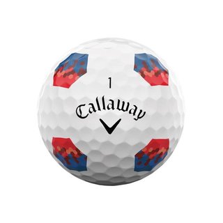 Callaway Chrome Tour TruTrack golfové loptičky, modré/červené