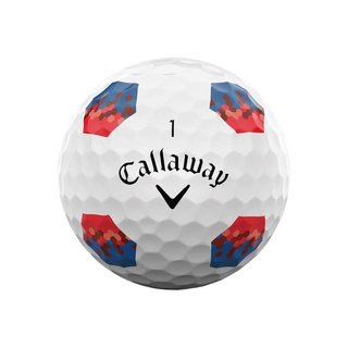 Callaway Chrome Soft TruTrack golfové loptičky, modré/červené