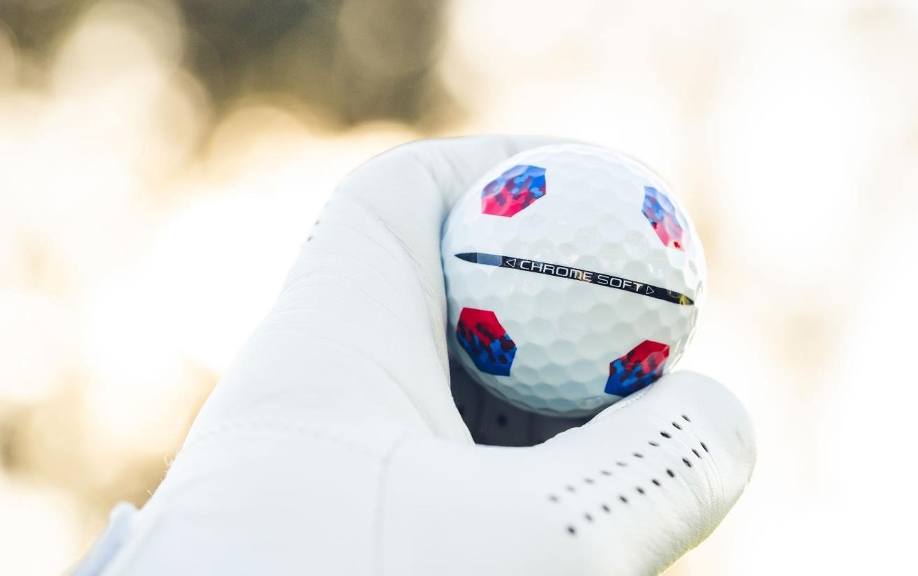 Callaway Chrome Soft TruTrack golfové loptičky, modré/červené