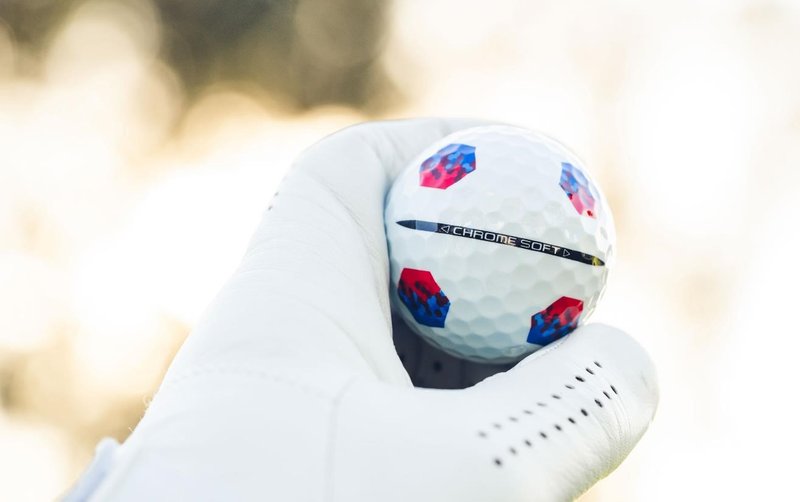 Callaway Chrome Soft TruTrack golfové loptičky, modré/červené