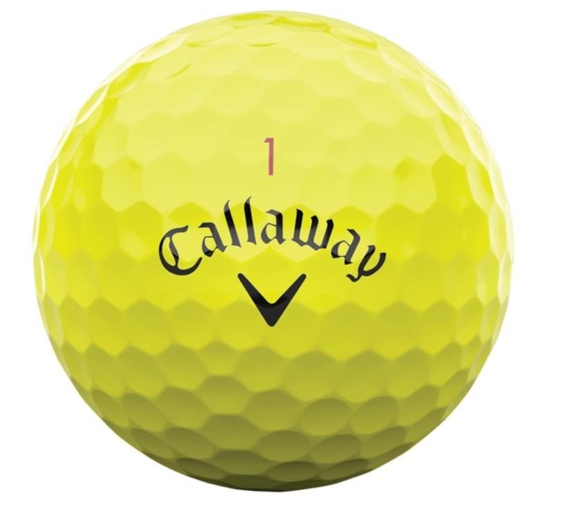 Callaway Chrome Tour 24 golfové loptičky, žlté