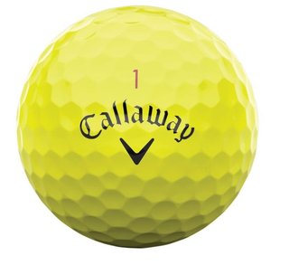 Callaway Chrome Tour 24 golfové loptičky, žlté