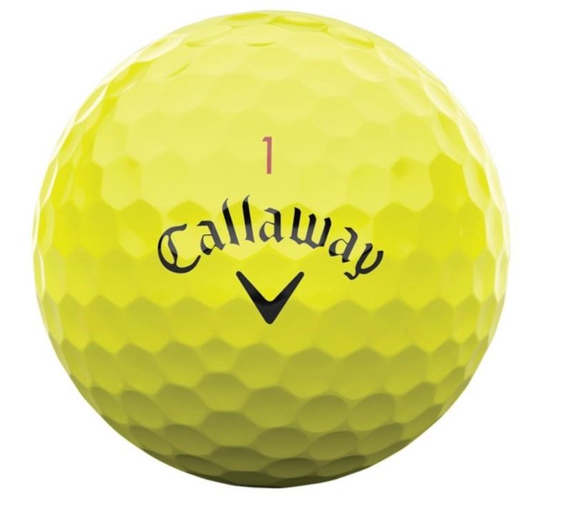 Callaway Chrome Tour 24 golfové loptičky, žlté