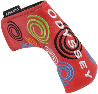 Odyssey Tour Swirl kryt hlavy puttera, červený, Blade