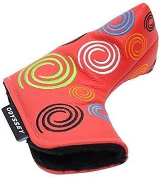 Odyssey Tour Swirl kryt hlavy puttera, červený, Blade