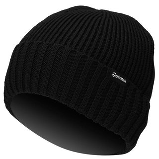 TaylorMade Ribbed Knit pánska čiapka, čierna