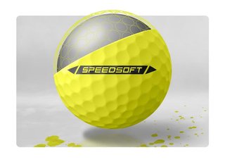 TaylorMade SpeedSoft golfové loptičky, žlté