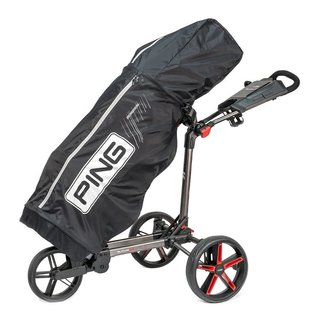 PING Golf Ping rain cape with zip, čierna