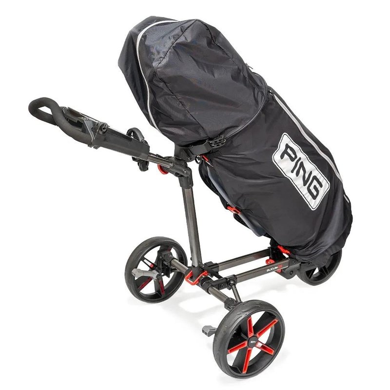 PING Golf Ping rain cape with zip, čierna