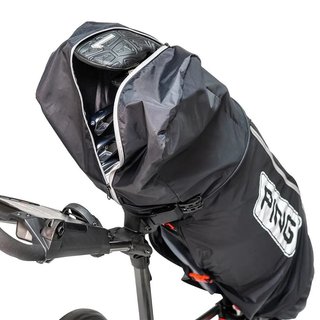 PING Golf Ping rain cape with zip, čierna