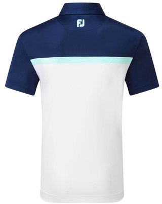 FootJoy Colour Block Lisle pánske polo, biele