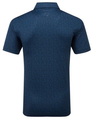 FootJoy Painted Floral Lisle pánske polo, navy