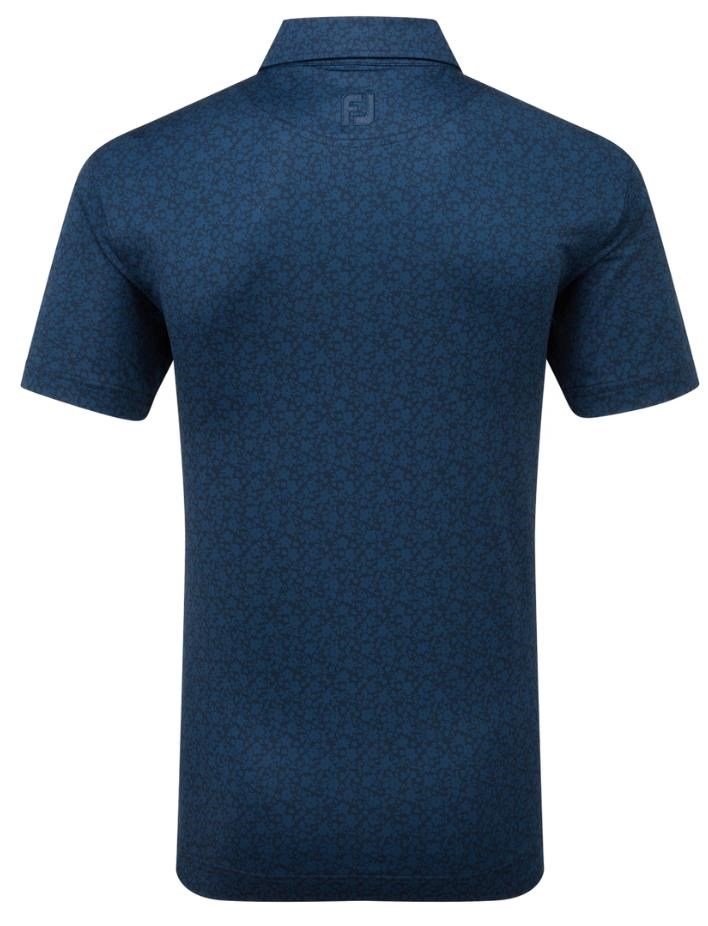FootJoy Painted Floral Lisle pánske polo, navy
