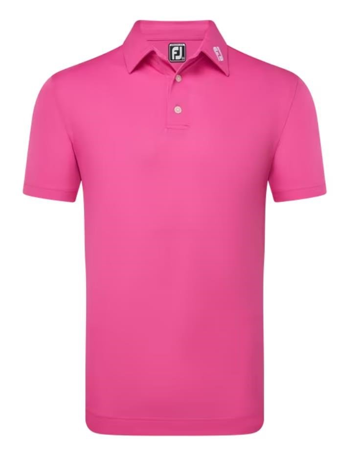 FootJoy Stretch Pique Solid pánske polo, horúca ružová