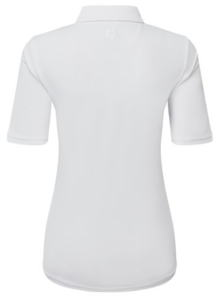 FootJoy Half-Sleeve Pique dámske polo, biele