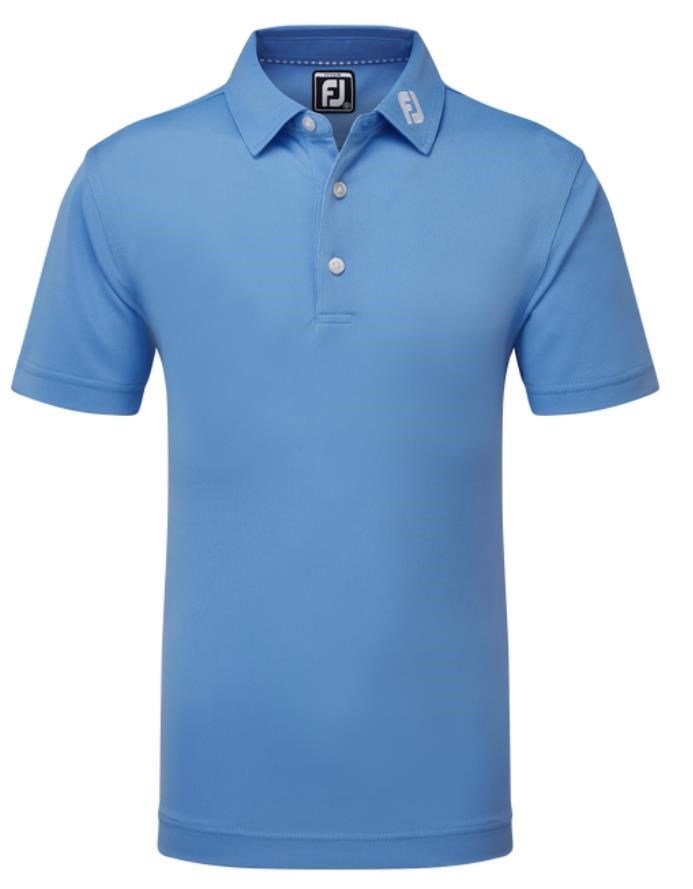 FootJoy Stretch Pique Solid detské polo, modré