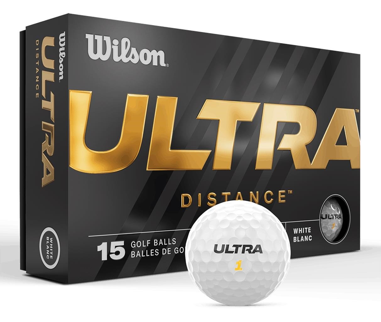 Wilson Ultra Distance golfové loptičky, 15 ks