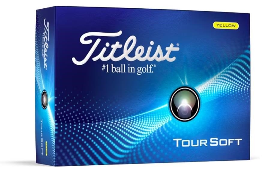 Titleist Tour Soft golfové loptičky 2024, žlté