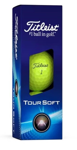 Titleist Tour Soft golfové loptičky 2024, žlté
