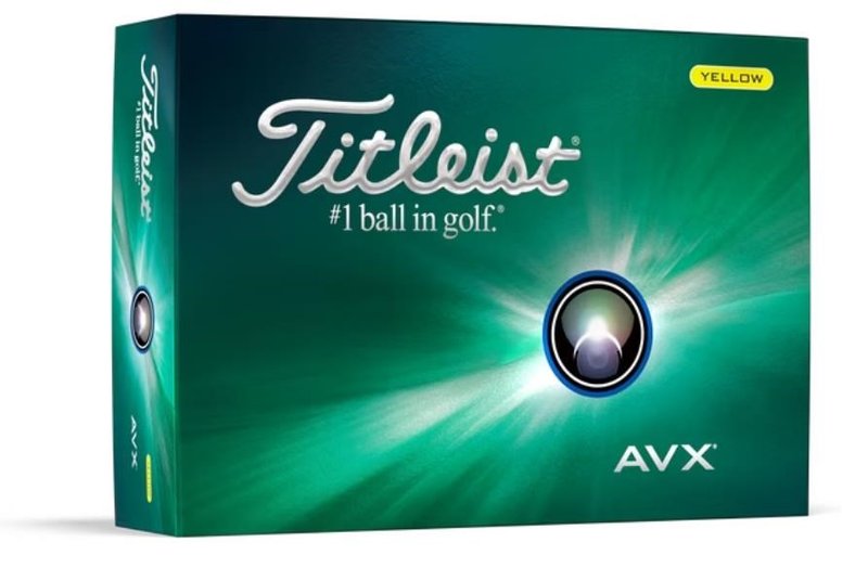 Titleist AVX 2024 golfové loptičky, žlté