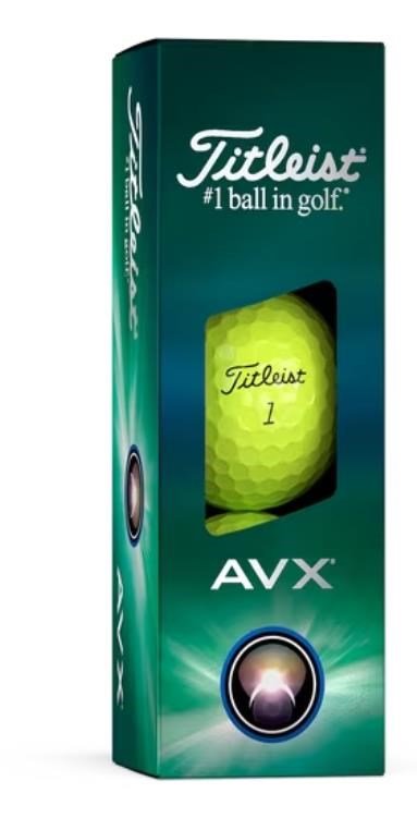 Titleist AVX 2024 golfové loptičky, žlté