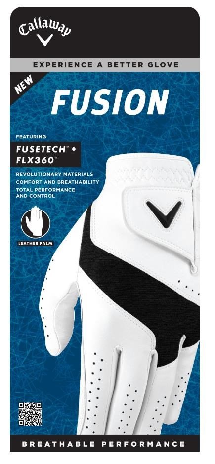 Callaway Fusion pánska golfová rukavica, biela