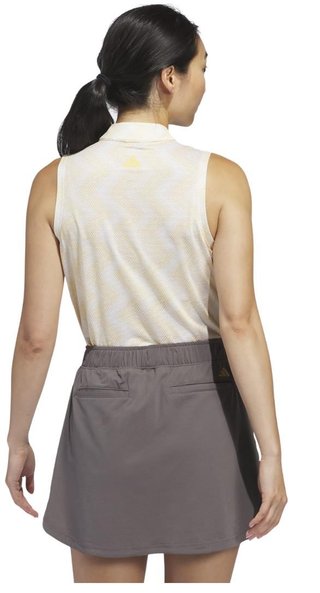 Adidas Ultimate 365 Ottoman Printed Sleeveless dámske polo, semi spark