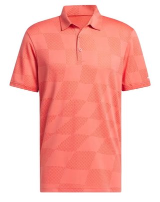 Adidas Textured pánske polo, preloved scarlet