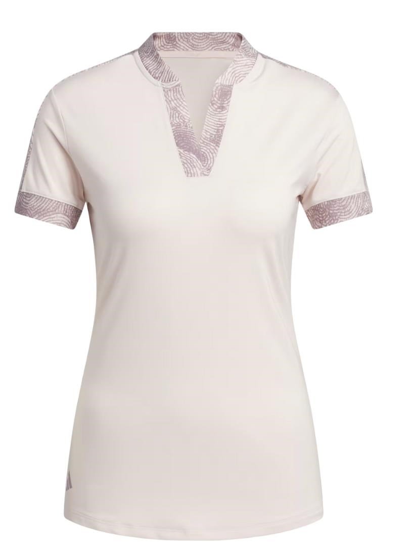 Adidas Ultimate 365 Printed dámske polo, putty mauve