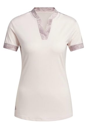 Adidas Ultimate 365 Printed dámske polo, putty mauve