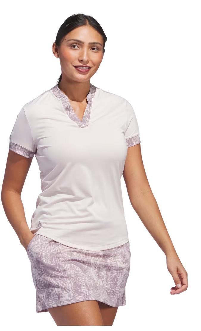 Adidas Ultimate 365 Printed dámske polo, putty mauve