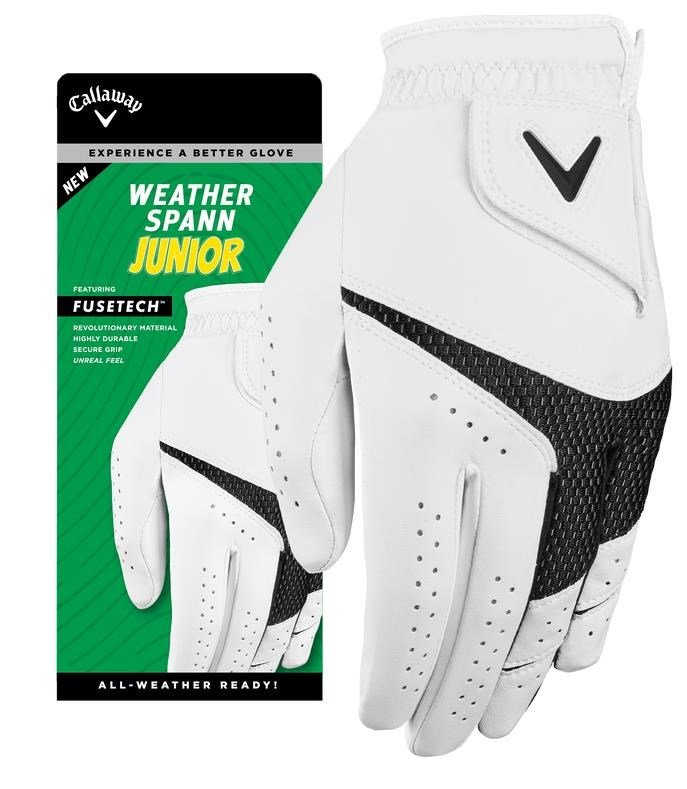 Callaway Weather Spann juniorská golfová rukavica, biela